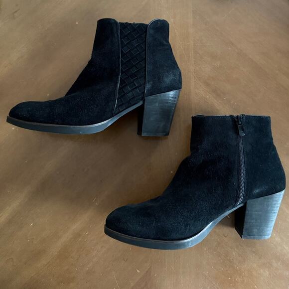 Market & Spruce Lily Stretch Gore Suede Bootie Dark Gray Chelsea Boot Size 9.5 - Picture 7 of 9